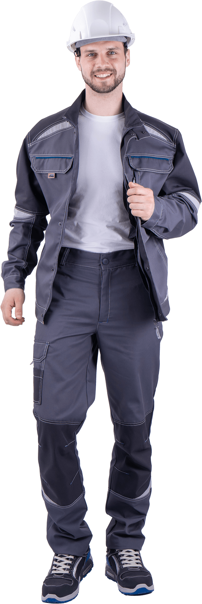 картинка Куртка ТУРБО SAFETY летняя, серый-т.серый